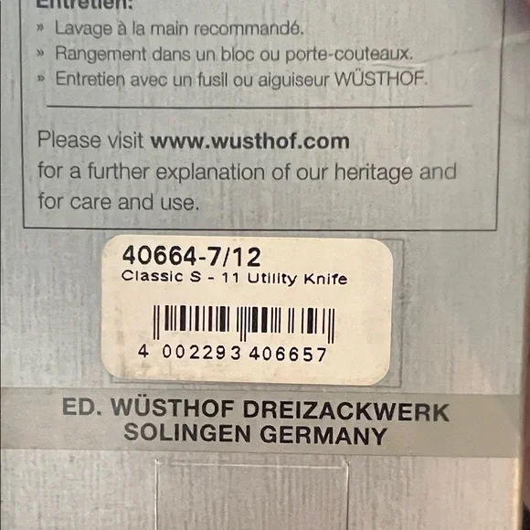 Wusthof Black Semi-Serrated Utility Knife - Picture 7 of 7